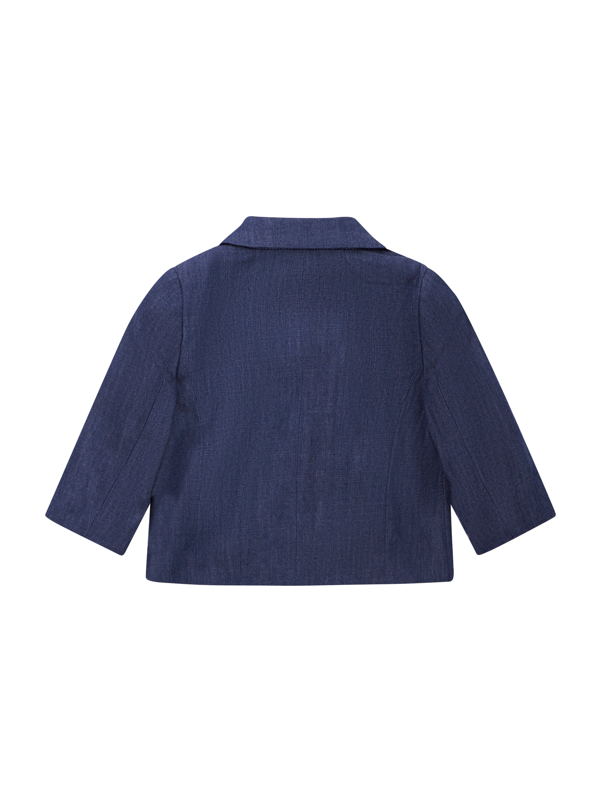 Blazer doppiopetto per neonato Balmain Kids blu con revers classici BY2514 P0588 625OR BALMAIN KIDS 