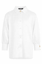 Camicia per bambino Balmain Kids bianca con stampa monogramma all-over BY5A30 S0192 102 BALMAIN KIDS 