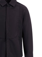 Camicia per bambino Balmain Kids nera con dettaglio bavero BY5P20 P0562 930NE BALMAIN KIDS 