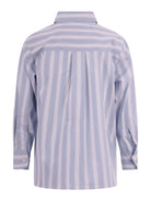 Camicia per bambino Balmain Kids azzurra con motivo a righe BY5P30 P0592 685BC BALMAIN KIDS 