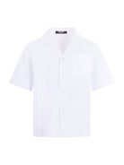 Camicia per bambino Balmain Kids bianca con taschino sul davanti BY5P41 P0562 100 BALMAIN KIDS 