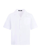 Camicia per bambino Balmain Kids bianca con taschino sul davanti BY5P41 P0562 100 BALMAIN KIDS 
