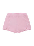 Shorts per neonata Balmain Kids rosa con logo sul davanti BY6019 Z3183 51EBC BALMAIN KIDS 