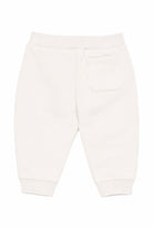 Pantaloni per neonato Balmain Kids bianco con stampa logo BY6540 Z3183 102NE BALMAIN KIDS 
