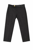 Pantaloni per bambino Balmain Kids neri con dettaglio bottone dorato BY6P70 P0484 930 BALMAIN KIDS 
