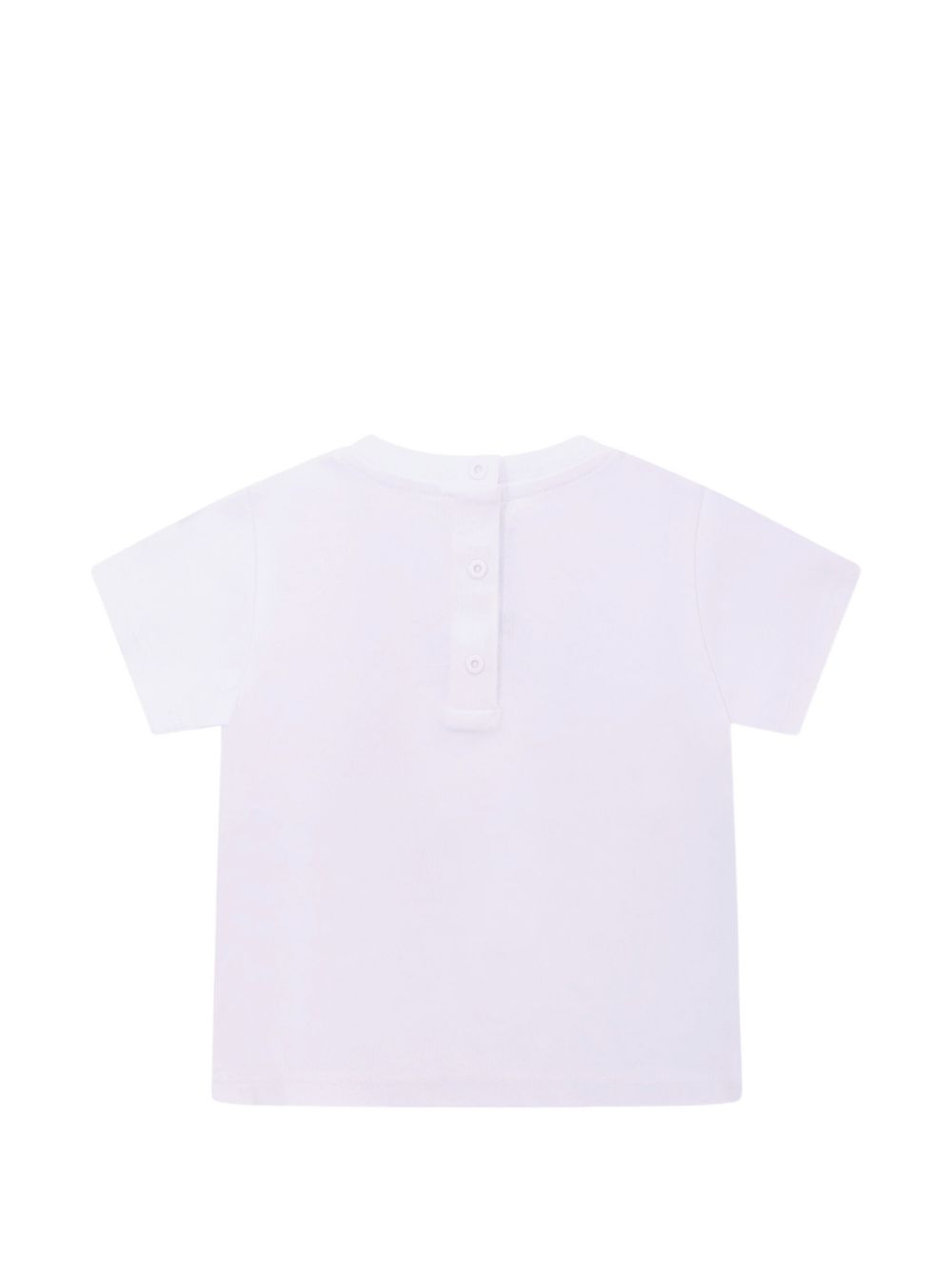 T-shirt per neonato Balmain Kids bianca con logo sul davanti BY8501 Z3672 100BL BALMAIN KIDS 