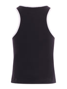 T-shirt per bambina Balmain Kids nera con logo stampato sul davanti BY8A12 Z3277 930BC BALMAIN KIDS 