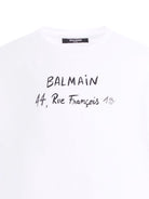 T-shirt per bambino Balmain Kids bianca con logo sul davanti BY8B11 Z3672 100NE BALMAIN KIDS 