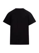T-shirt per bambino Balmain Kids nera con logo sul fronte BY8B11 Z3672 930NE BALMAIN KIDS 