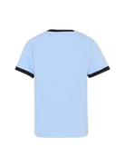 T-shirt per bambino Balmain Kids azzurra con stampa del logo sul davanti BY8P41 Z3672 652NE BALMAIN KIDS 