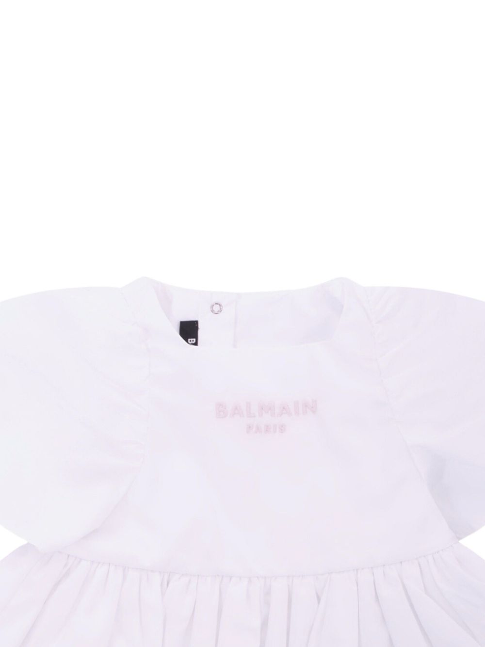 Abito per neonata Balmain Kids bianco con gonna a balze BYA011 P0562 100RS BALMAIN KIDS 