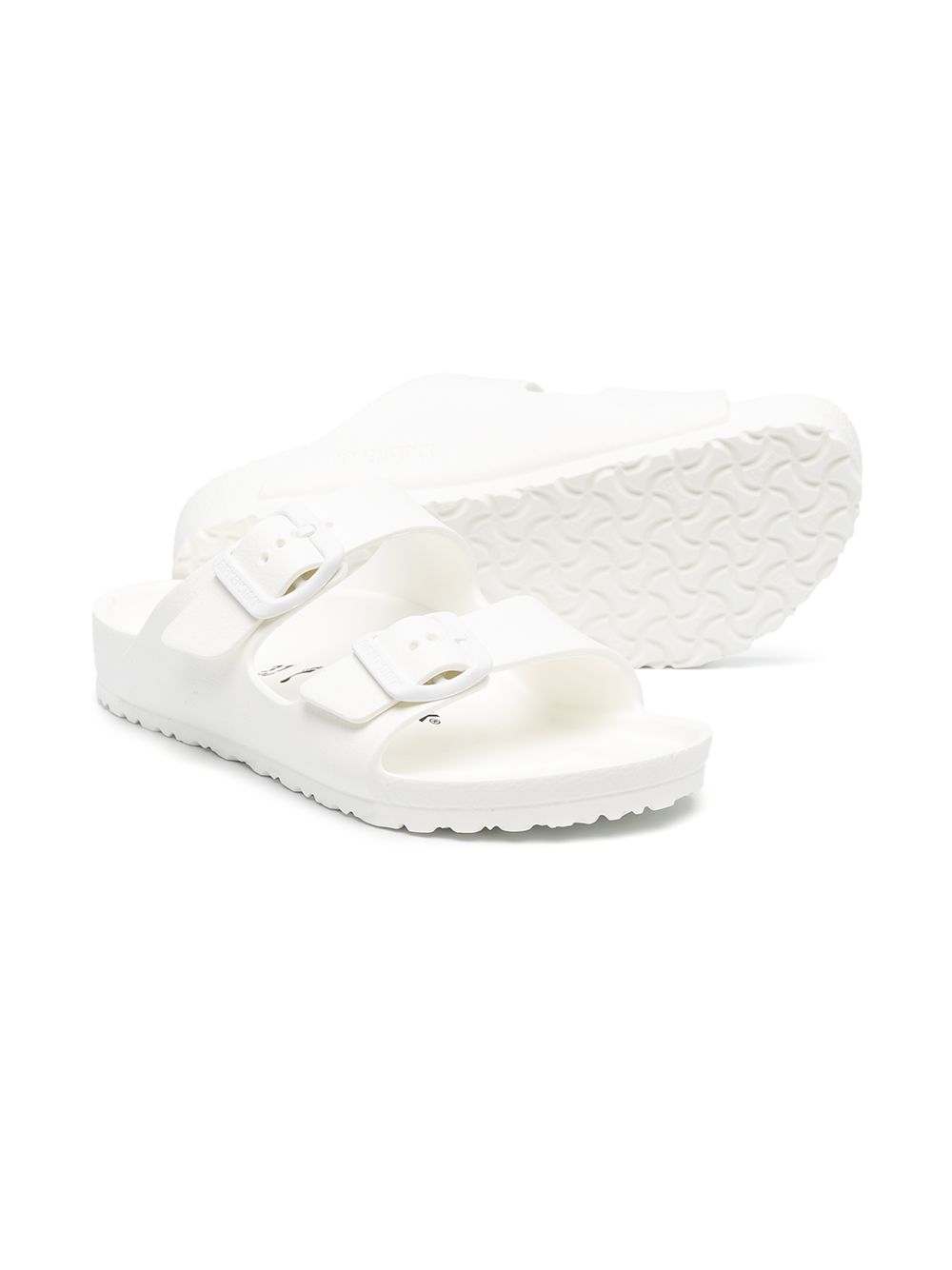 Sandali per bambini Birkenstock Kids bianchi con doppia fibbia 1018941 WHITE BIRKENSTOCK KIDS 