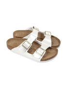 Ciabatte per bambina Birkenstock Kids Arizona bianche con doppia chiusura con fibbia 1029456 PEARL BIRKENSTOCK KIDS 