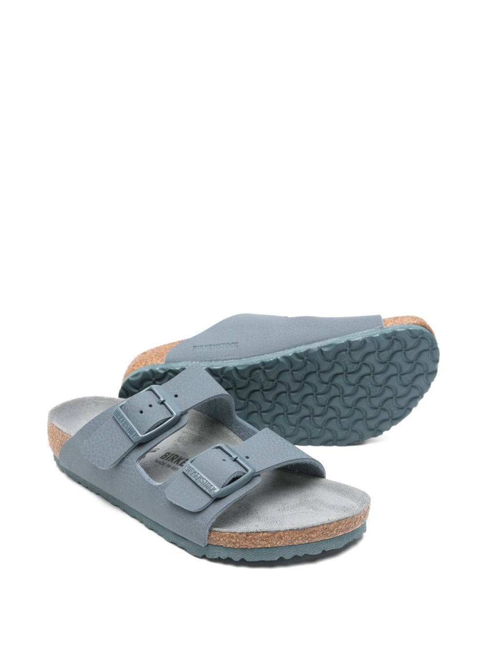 Ciabatte per bambini Birkenstock Kids Birko-Flor grigio con chiusura a fibbia 1031774 GRAY BIRKENSTOCK KIDS 