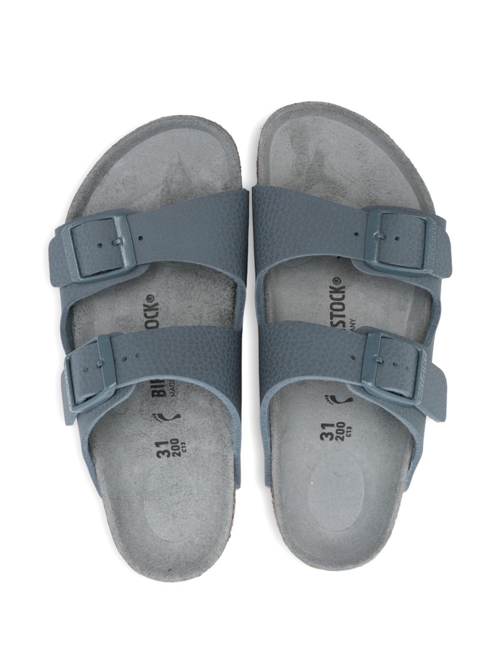 Ciabatte per bambini Birkenstock Kids Birko-Flor grigio con chiusura a fibbia 1031774 GRAY BIRKENSTOCK KIDS 