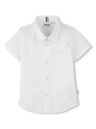 Camicia con ricamo per neonato BOSS Kidswear bianco con colletto classico J53161 10P BOSS KIDS 