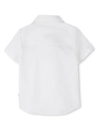 Camicia con ricamo per neonato BOSS Kidswear bianco con colletto classico J53161 10P BOSS KIDS 