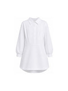 Abito per bambina Douuod Kids bianco con colletto classico DY1A60 J0371 100 DOUUOD KIDS 