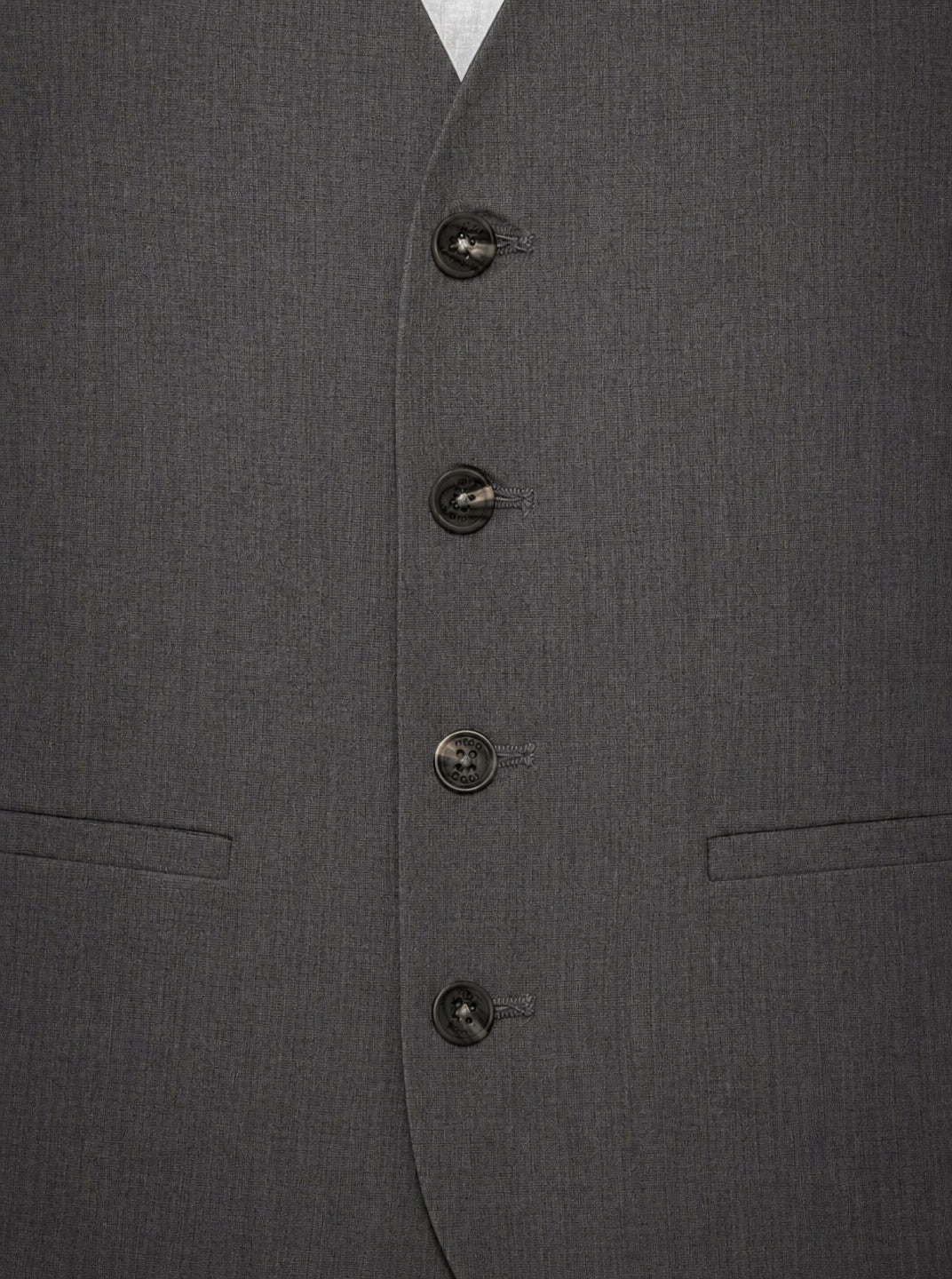 Gilet per bambino Douuod Kids grigio con bottoni e scollo a V DY2P82 I0321 808 DOUUOD KIDS 