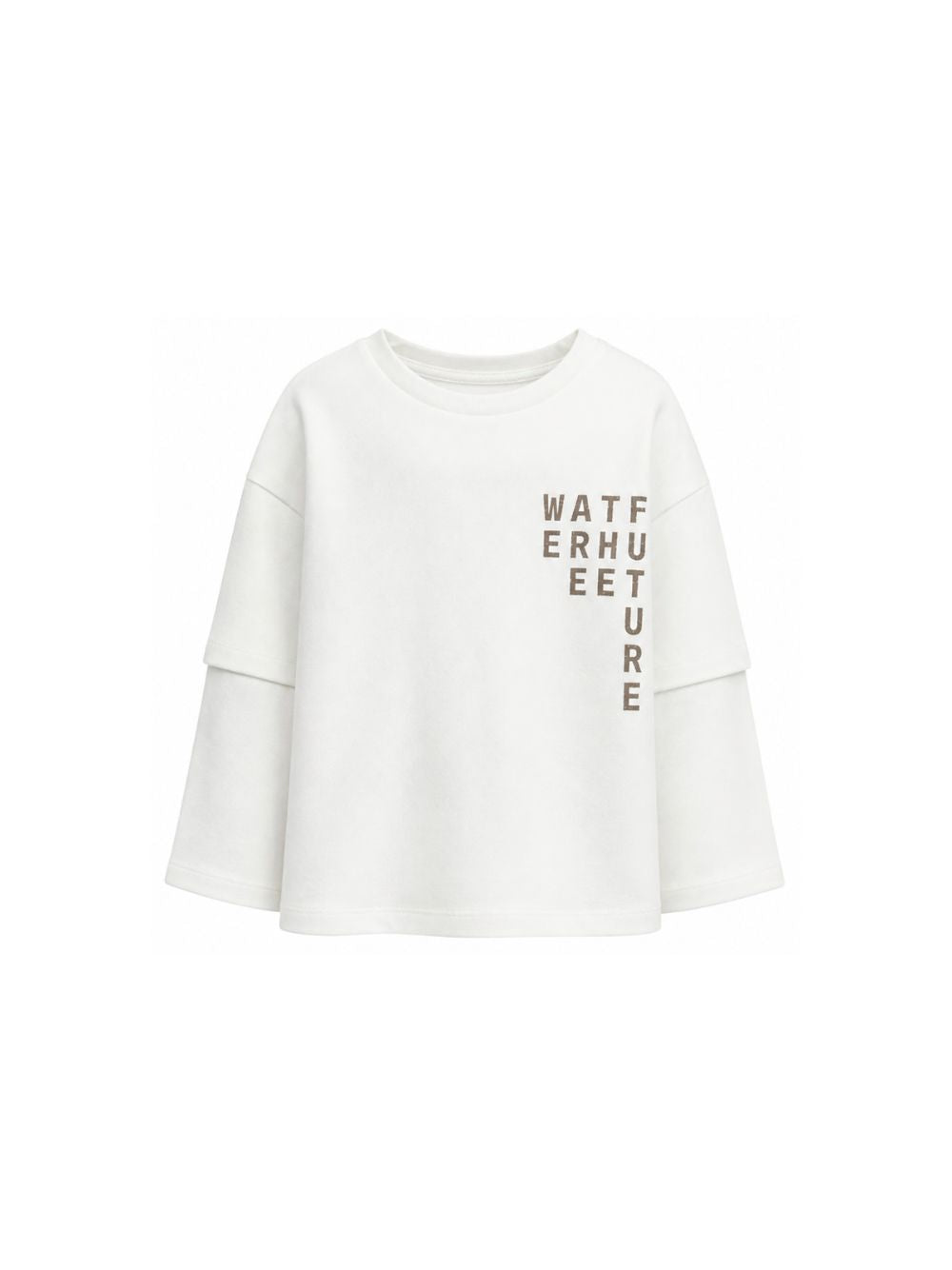 T-shirt per bambina Douuod Kids bianca con stampa grafica DY8P51 Z3708 101 DOUUOD KIDS 