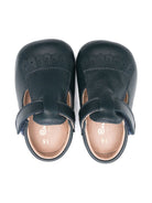Scarpe primi passi per neonata Eli1957 blu con soletta in pelle con logo 10028AL MARINO Eli Kids 
