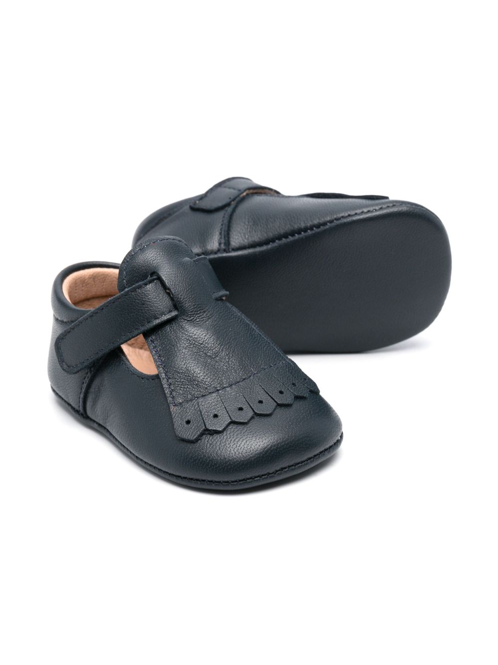 Scarpe primi passi per neonata Eli1957 blu con soletta in pelle con logo 10028AL MARINO Eli Kids 