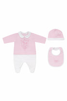 Set tre pezzi per neonata Fendi Kids rosa con stampa Cavallino Fendi BUK160 8RA F0C11 FENDI KIDS 