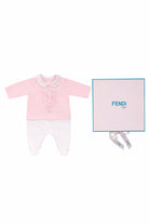 Set tre pezzi per neonata Fendi Kids rosa con stampa Cavallino Fendi BUK160 8RA F0C11 FENDI KIDS 
