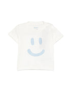 T-shirt per neonato Molo bianca con stampa faccina 6S26A210 5632 MOLO KIDS 