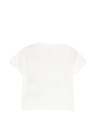 T-shirt per neonato Molo bianca con stampa faccina 6S26A210 5632 MOLO KIDS 