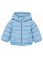 Giubbino per neonato Moncler Enfant azzurro con cappuccio L19511A00024597YW 70Q MONCLER KIDS 