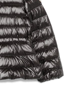Giubbino per bambina Moncler Enfant nero con design trapuntato L19541A00015597QN 999 MONCLER KIDS 