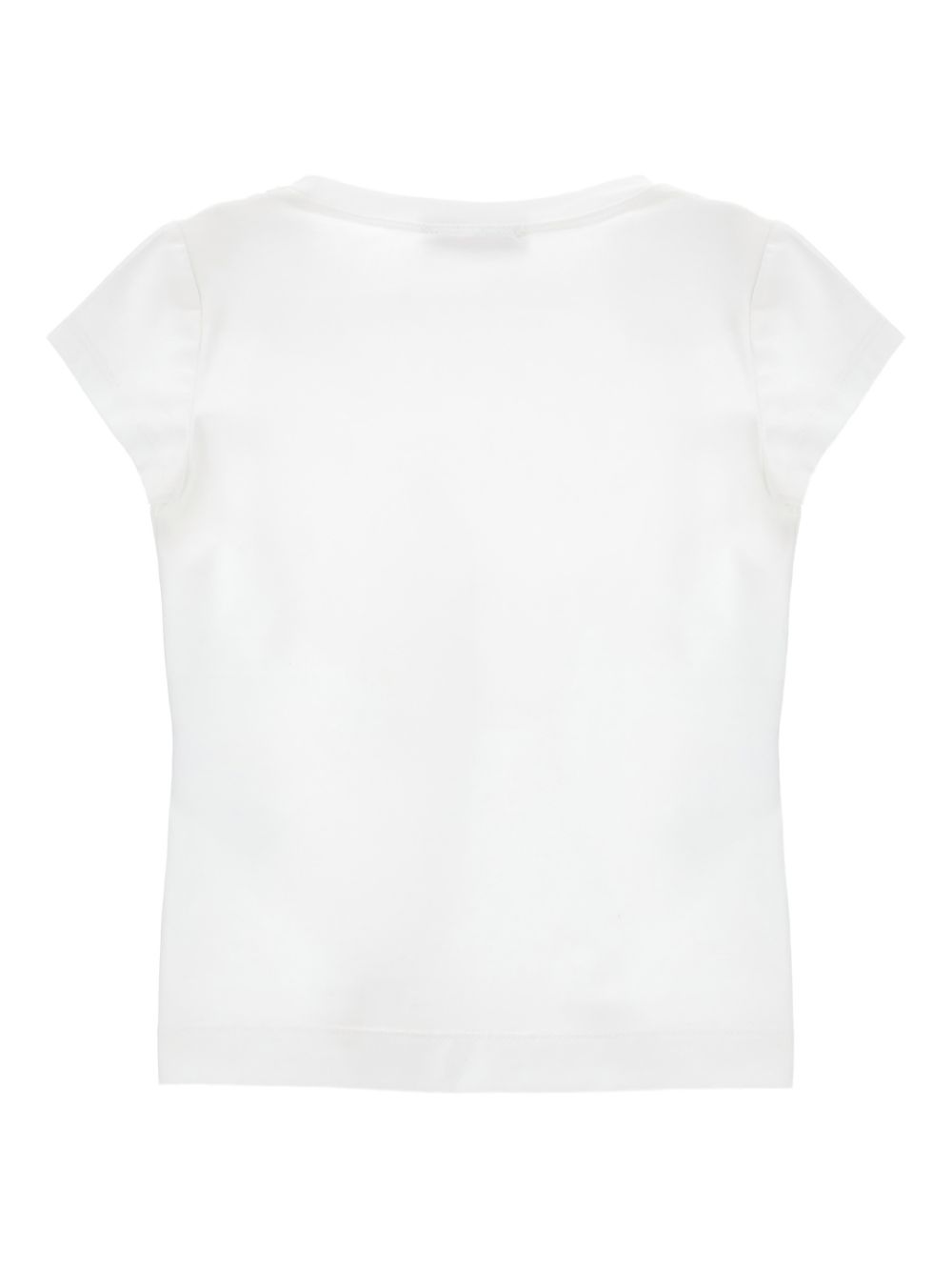 T-shirt per bambina Monnalisa bianca con grafica logo 11G621 7201 0099 MONNALISA KIDS 