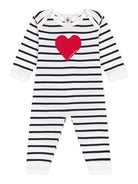 Tutina per neonati Petit Bateau multicolore con design a righe A0CN4 01 PETIT BATEAU KIDS 