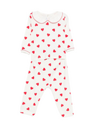 Tutina per neonati Petit Bateu bianca con stampa con cuore A0DRL 01 PETIT BATEAU KIDS 