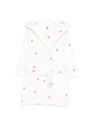 Accappatoio per bambini Petit Bateau bianco con motivo a cuori A0DS4 01 PETIT BATEAU KIDS 