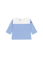 T-shirt per neonato Petit Bateau azzurra con design a righe A0F5F 01 PETIT BATEAU KIDS 