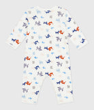 Tutina per neonati Petit Bateau bianca con stampa grafica animali all-over A0FAV 01 PETIT BATEAU KIDS 