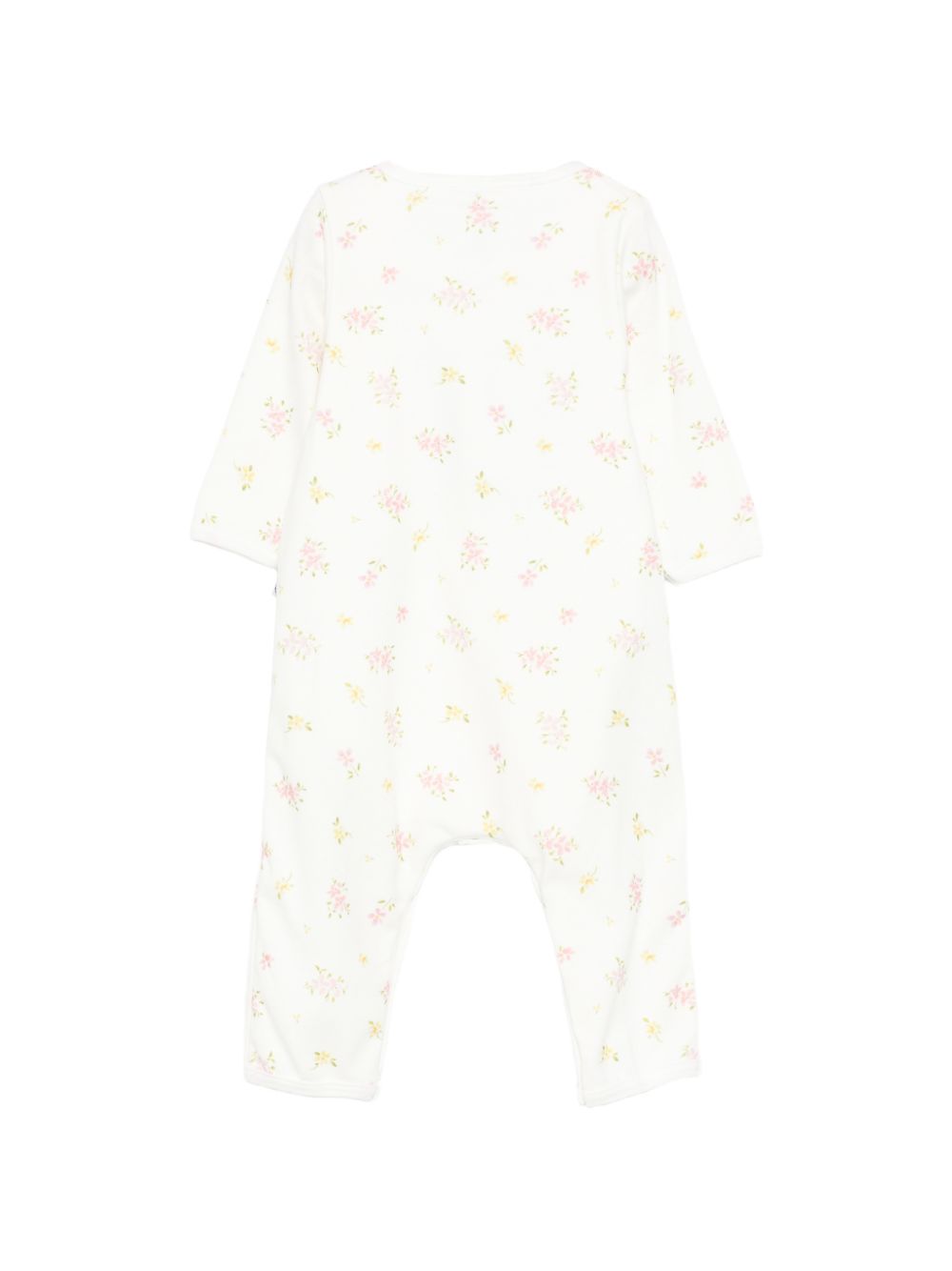 Tutina per neonati Petit Bateau bianca con stampa floreale A0FGZ 02 PETIT BATEAU KIDS 