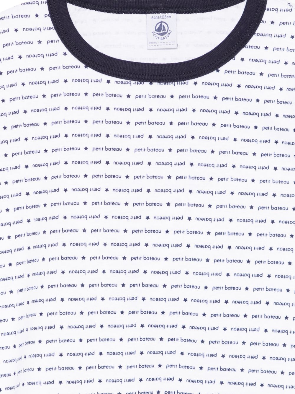 Set di due pigiami per bambino Petit Bateau bianco con stampa grafica all-over A0FQG 00 PETIT BATEAU KIDS 
