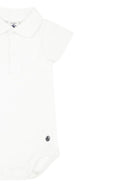 Tutina per neonati Petit Bateau bianca con colletto A09ZH 01 PETIT BATEAU KIDS 