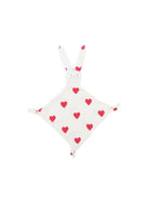 Doudou per neonati Petit Bateau bianco con stampa a cuori A0ASF 01 PETIT BATEAU KIDS 