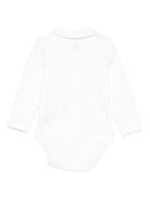Body per neonata Petit Bateau bianco con ricamo a fiori A0EKL 03 PETIT BATEAU KIDS 