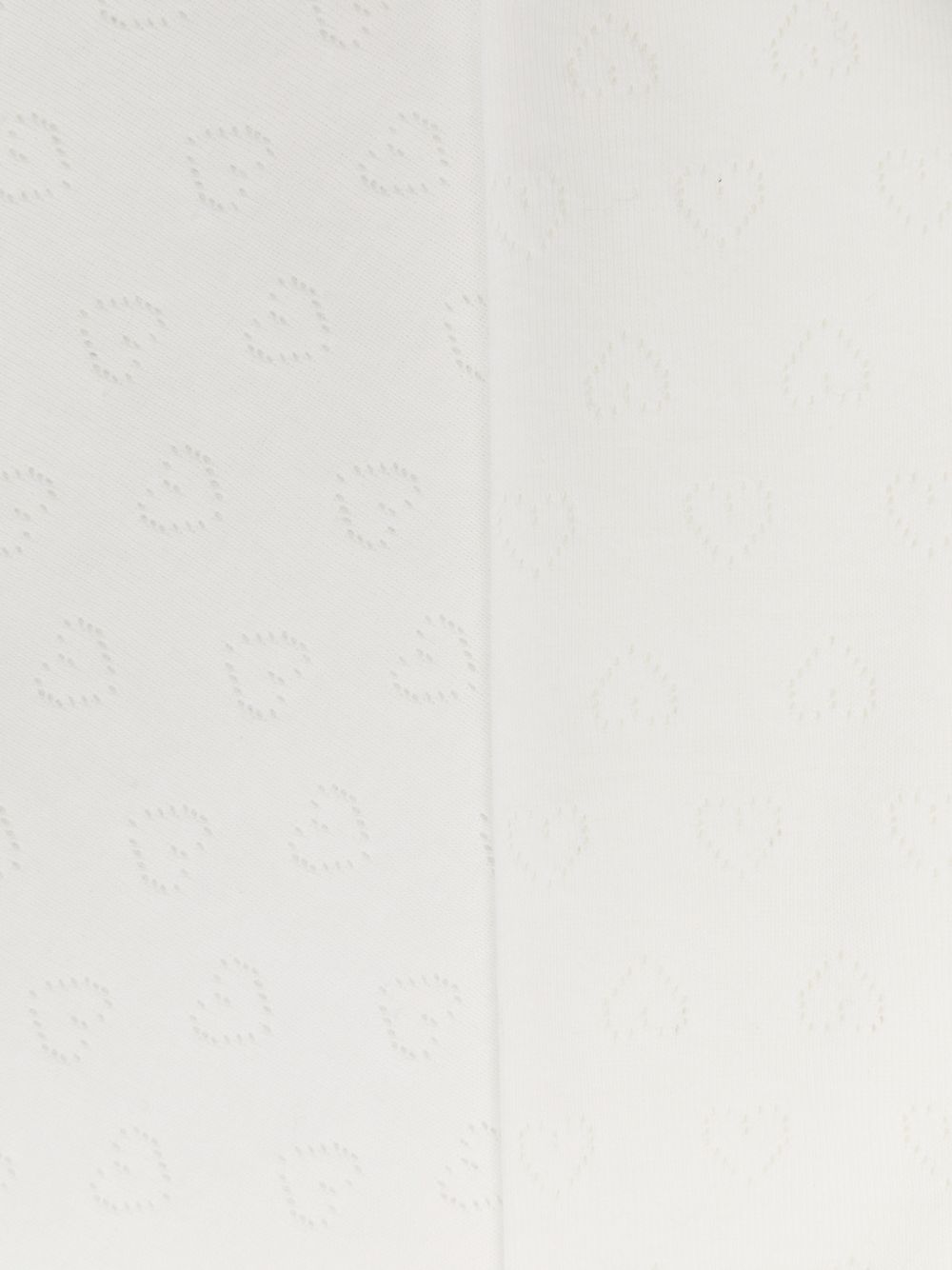 Coperta per neonati Petit Bateau bianca con ricamo cuori all-over A0G1V 01 PETIT BATEAU KIDS 