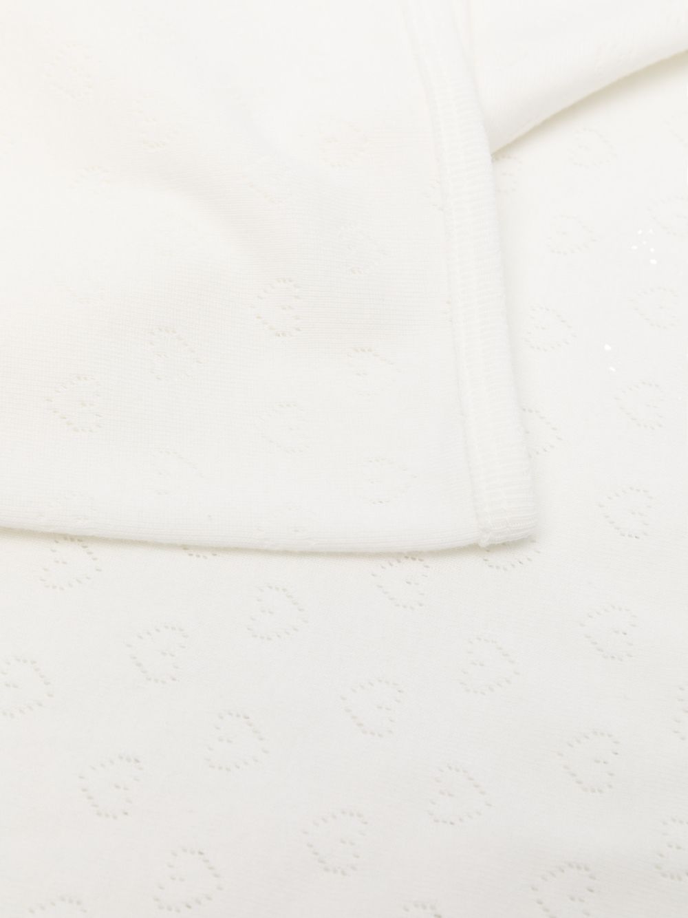 Coperta per neonati Petit Bateau bianca con ricamo cuori all-over A0G1V 01 PETIT BATEAU KIDS 