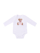 Set tutina cappellino e bavaglino per neonato Polo Ralph Lauren Kids bianco con motivo Polo Bear 310981226 001 Ralph Lauren kids 