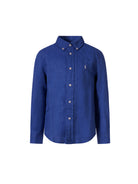 Camicia per bambino Polo Ralph Lauren Kids blu con caratteristico motivo Polo Pony 322967600 500 Ralph Lauren kids 