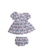 Abito per neonata Stella McCartney Kids multicolore con stampa logo all-over TY1001 Z3599 101MC STELLA McCARTNEY KIDS 