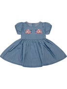 Abito per neonata Stella McCartney Kids denim con motivo coccinelle TY1021 Z0161 600 STELLA McCARTNEY KIDS 