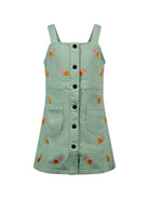 Abito per bambina Stella McCartney Kids verde con decorazione cuori TY1A22 Z3454 754EM STELLA McCARTNEY KIDS 
